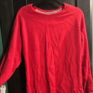Sun + Stone Red Crewneck Sweater